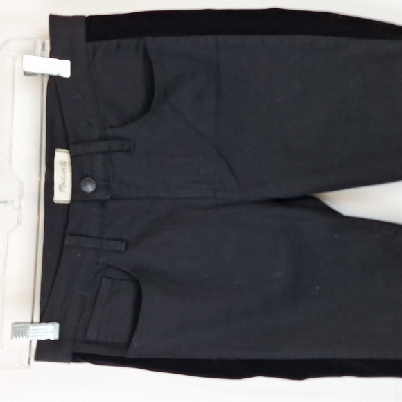 Madewell Tapered Pants: Velvet Tuxedo Stripe Edition H2258 Women's Size 28 - Picture 2 of 10